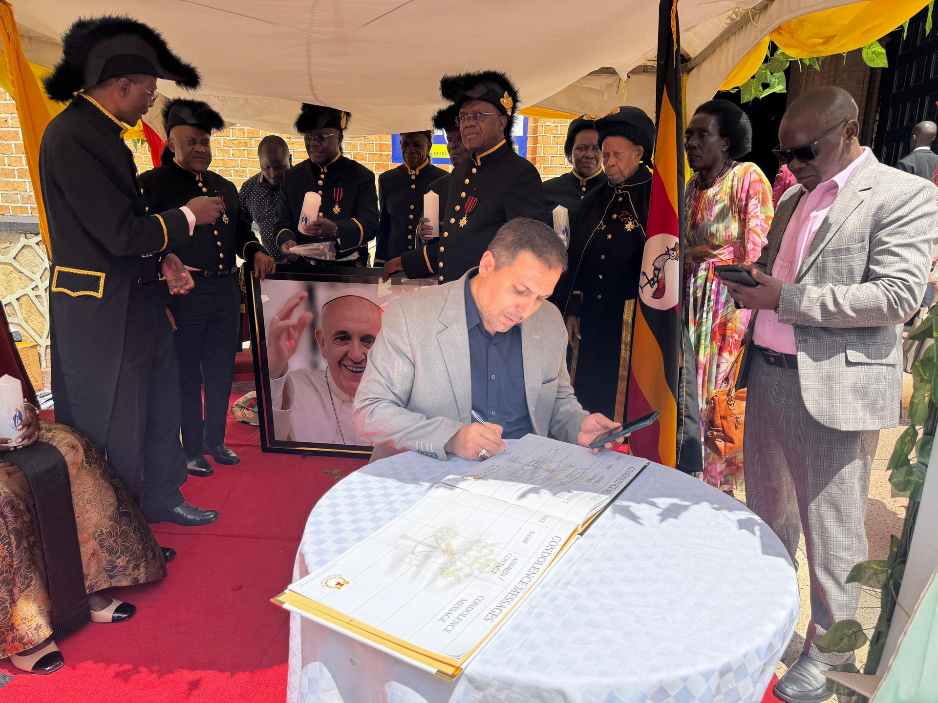 Ugandans hold requiem Mass for Pope Francis at Lubaga Cathedral Kampala